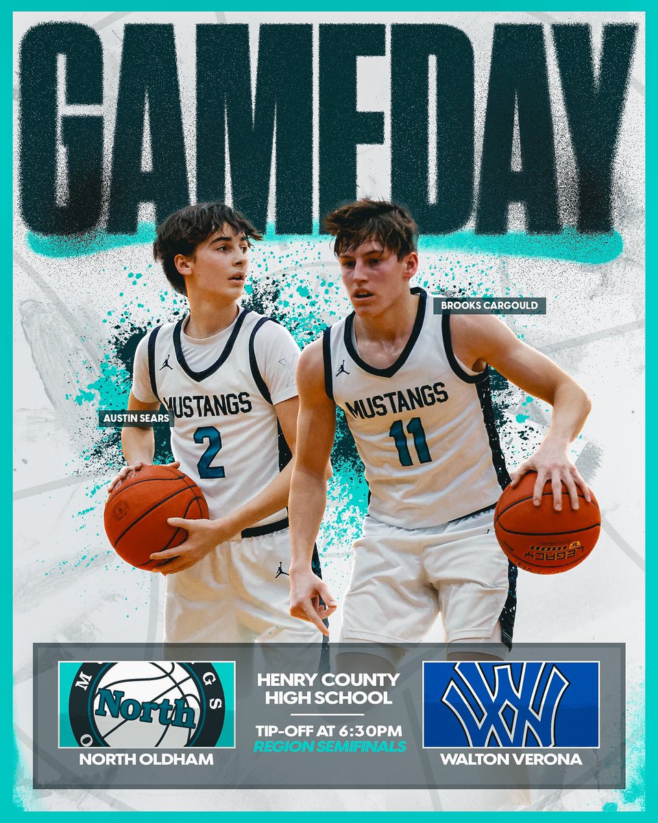 Game Day! #MustangNation

Vs Walton Verona 
📍Henry Co (Region Semi-Finals)  
⏰ 6:30