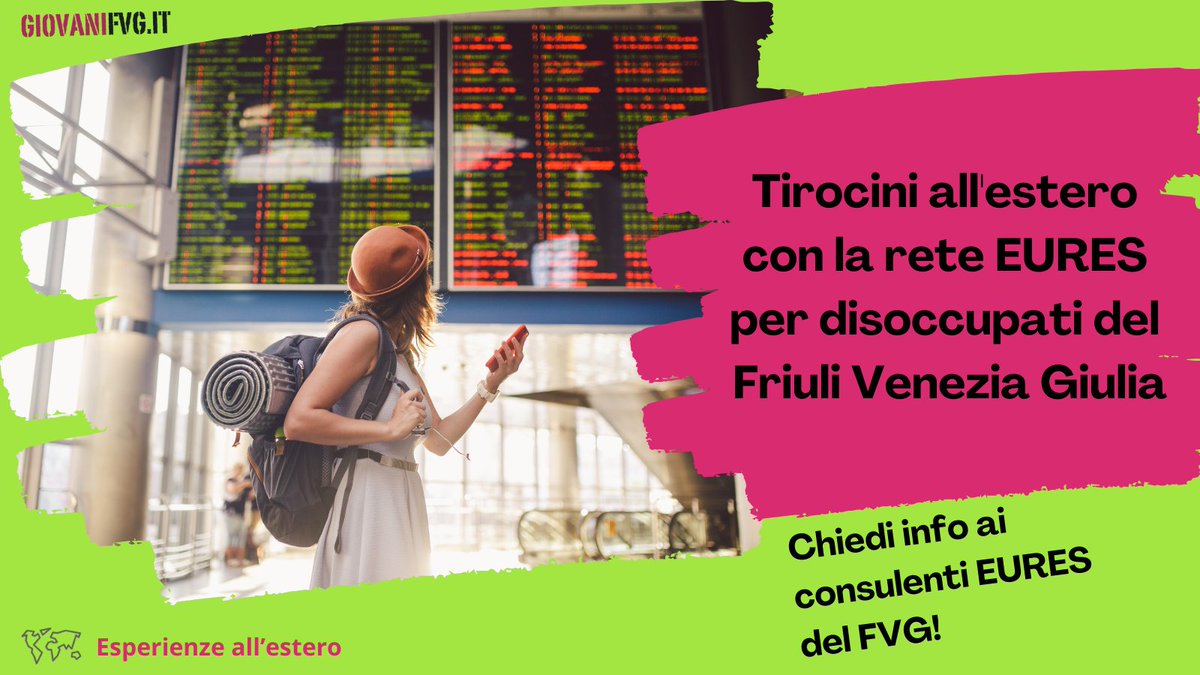 Fino al 31 ottobre 2025, se sei disoccupato/a, maggiorenne e risiedi in #FriuliVeneziaGiulia, puoi fare domanda per vivere l'esperienza di un #TirocinioExtracurriculare in #Europa con la rete #EURES finanziato da #RegioneFVG 👉tinyurl.com/4f46uwht #giovaniFVG