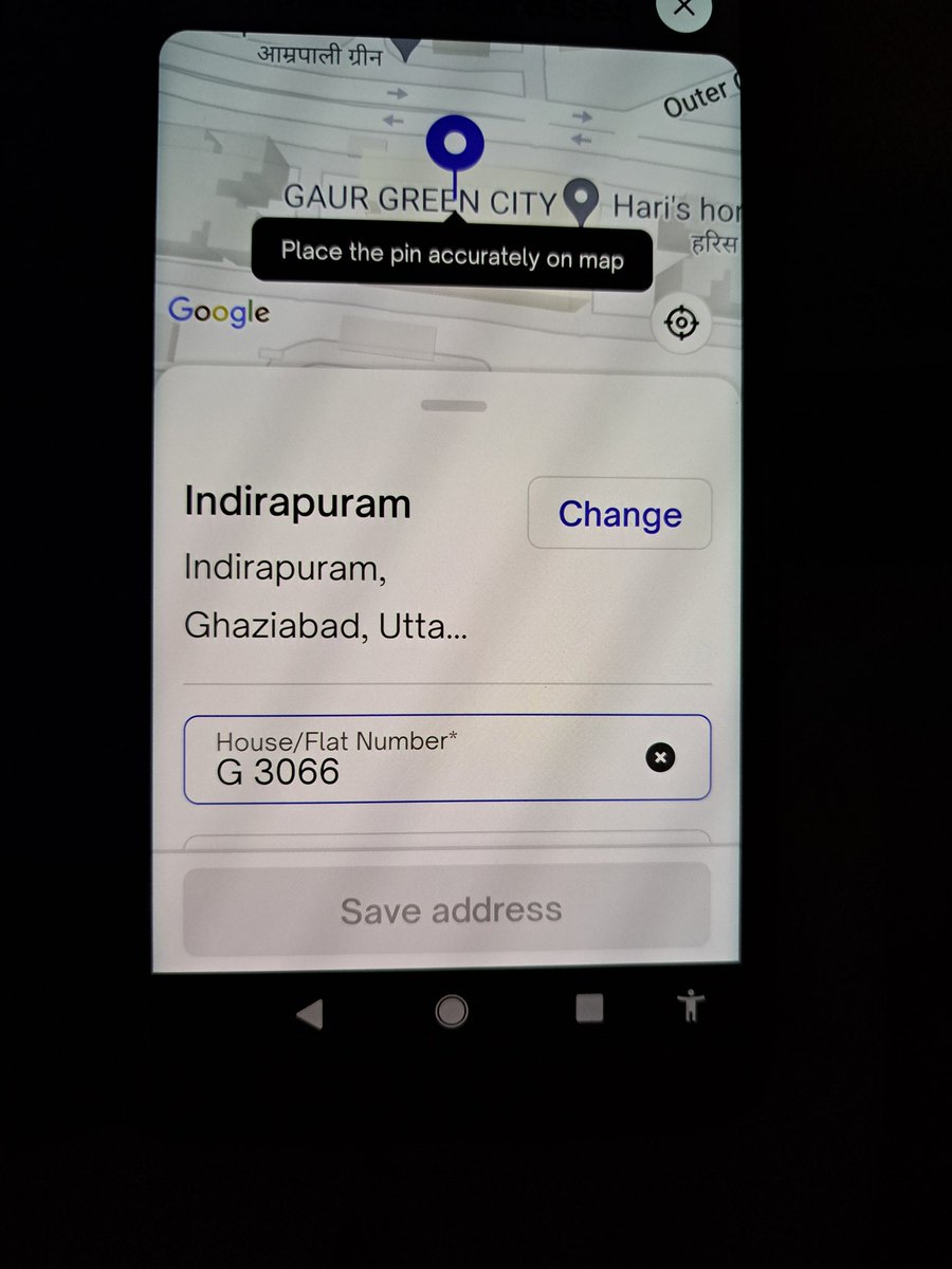 jainsharadkumar's tweet photo. After entering house number , save address does not get activated so not able to save the address. Hence, further activity of booking a service not possible. https://t.co/7vItJK1U9X