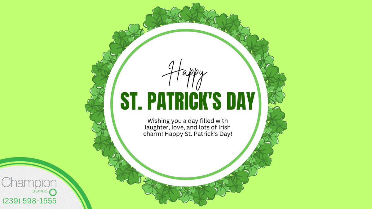 Happy St. Patrick's Day!

#StPatricksDay