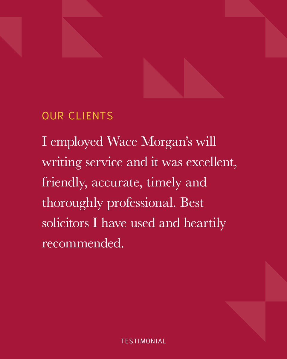 Our dedicated team is here to ensure  everything is handled efficiently and professionally, so you can focus on what matters most. ❤️

Find out more: wace-morgan.co.uk/individuals-so…

#ShropshireSolicitors #WillWriting