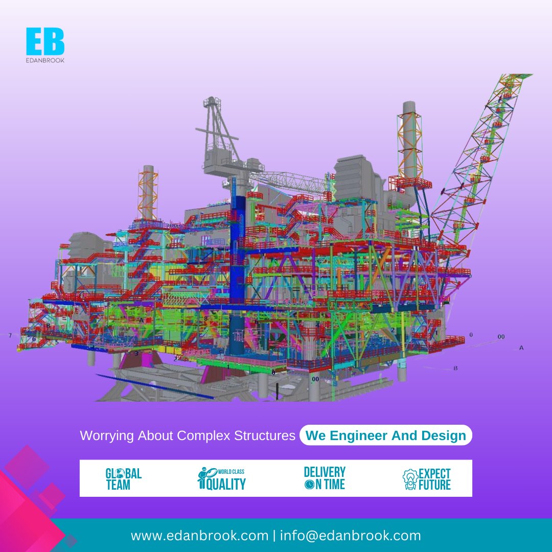 Edanbrookaus's tweet photo. The #engineering of #offshore #topside platforms is complex &amp; crucial. #Edanbrook’s showcases #innovative solutions, advanced tech, &amp; expert planning for safe, functional, &amp; environmentally conscious designs. Leads to high-quality offshore facilities. #offshoreEngineering https://t.co/9CtuJ7RVEL