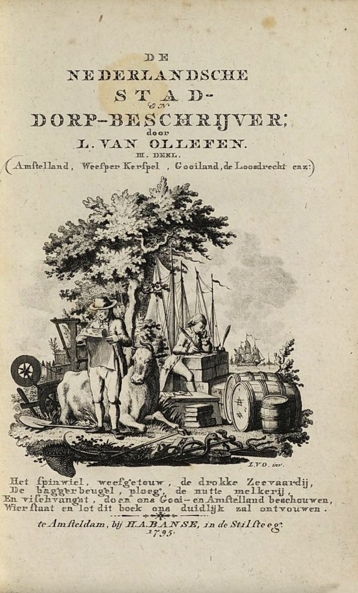 Je zou denken dat er op internet van alles te vinden is over zo'n bekende uitgave als "De Nederlandsche stad- en dorp-beschrijver" van L. van Ollefen en Rs. Bakker. NOT! Alleen al dat 'Rs'... Tijd voor een uitvoerig blog...🧐 #Bibliofilie