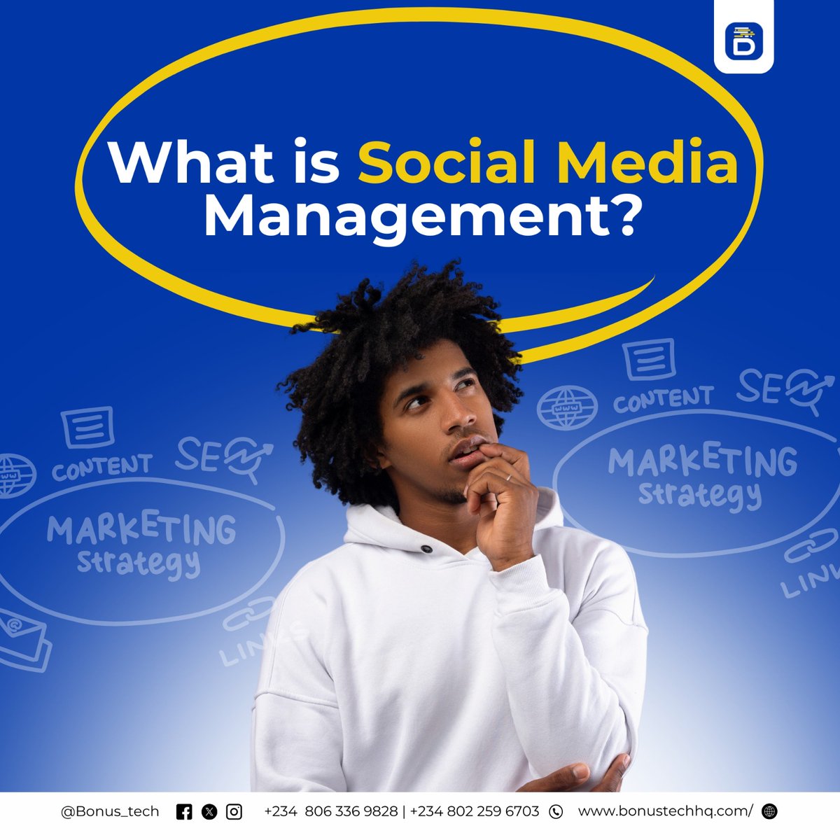 BonusTechnology's tweet image. The importance of social media management cannot be overemphasized. The whole world is now digital, and it is your best shot at getting people to notice your product. 

At Bonustech, we&apos;re great at using social media as a tool to drive revenue and we can do it for you too.