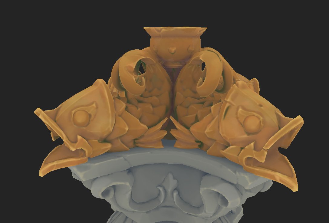 elJosby's tweet image. I completed the metallic part of my heroprop. Now I'm going to start the stone details. What do you think about it?🎣🎣
