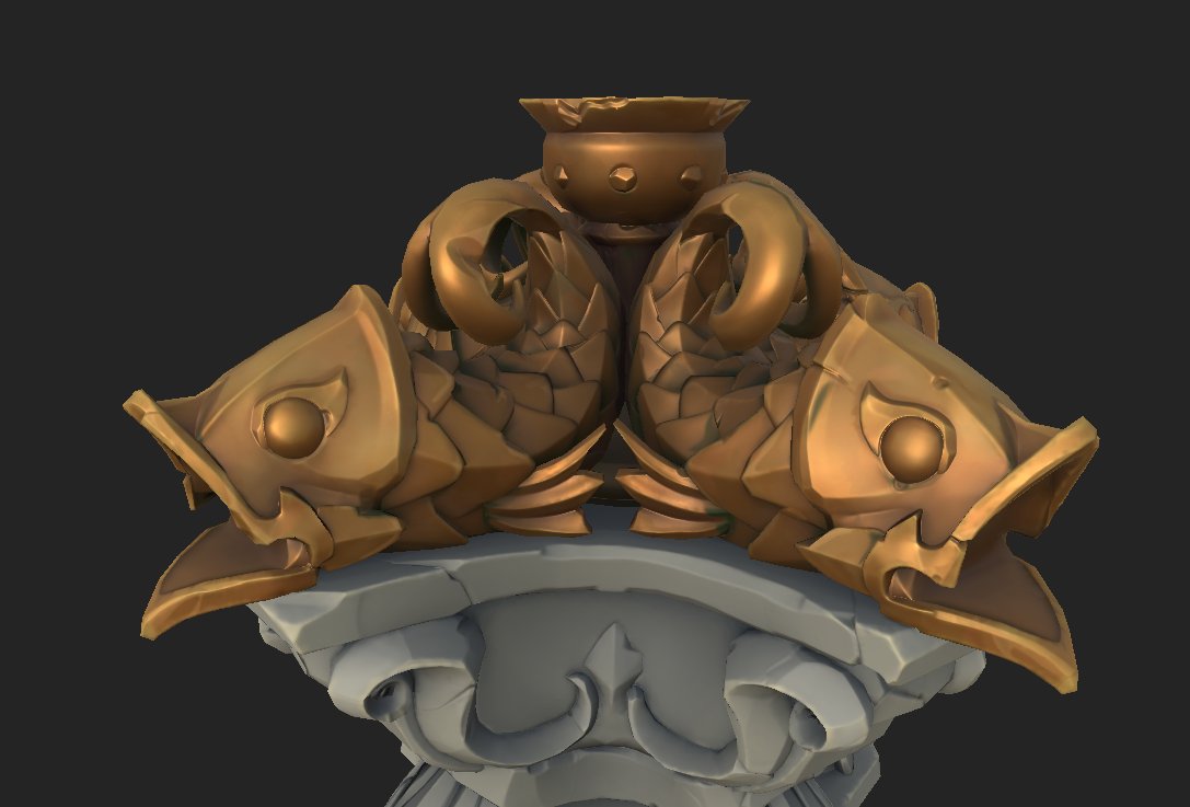 elJosby's tweet image. I completed the metallic part of my heroprop. Now I'm going to start the stone details. What do you think about it?🎣🎣