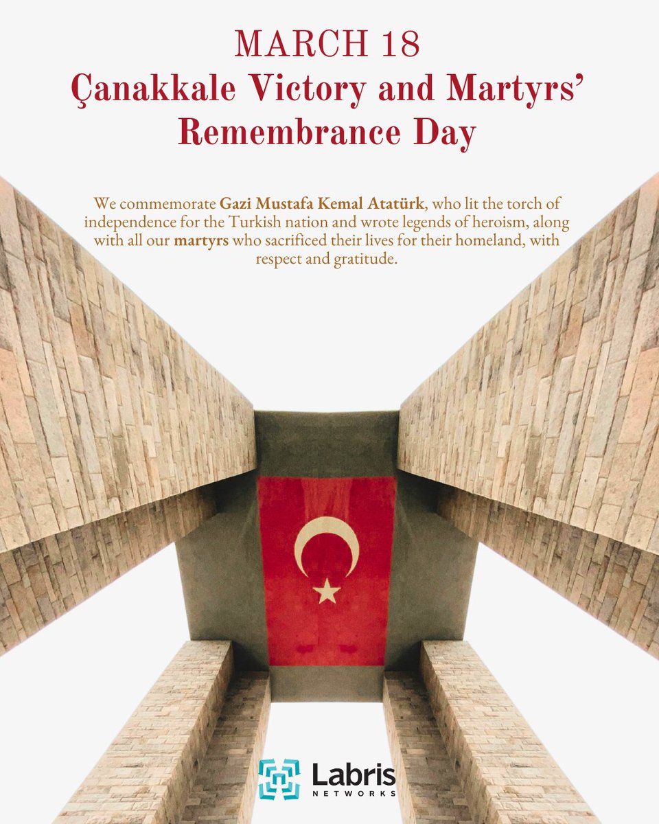 LabrisNetworks's tweet image. We commemorate Gazi Mustafa Kemal Atatürk, who lit the torch of independence for the Turkish nation and wrote legends of heroism, along with all our martyrs who sacrificed their lives for their homeland, with respect and gratitude.
#March18 #ÇanakkaleVictory
