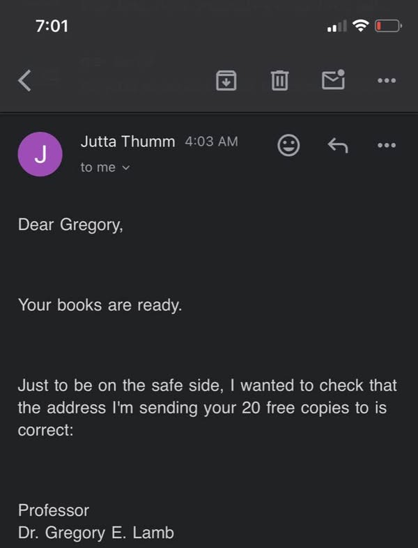 Gregory Lamb, Ph.D. (@lambdesigns) on Twitter photo <a href="/mohrsiebeck/">Mohr Siebeck</a> I can hardly wait to receive my printed copies of my dissertation (WUNT II). 11 years of my life were invested in the research/writing of this monograph. Honored that 2 of my academic heroes—Jörg Frey and Markus Bockmuehl—were a part of this wonderful process. <a href="/mohrsiebeck/">Mohr Siebeck</a> I can hardly wait to receive my printed copies of my dissertation (WUNT II). 11 years of my life were invested in the research/writing of this monograph. Honored that 2 of my academic heroes—Jörg Frey and Markus Bockmuehl—were a part of this wonderful process.