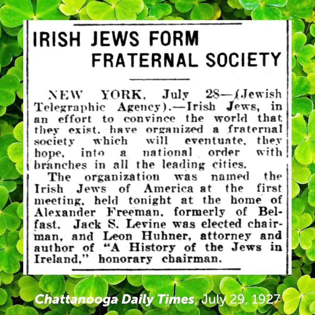 MSJE_NOLA's tweet photo. THEY EXIST!!! O’yvey! Lepre-Cahns, Aaron go Bragh!

From The Chattanooga Daily Times, July 29, 1927. #jewishtweets https://t.co/Ldn4eUPuhX