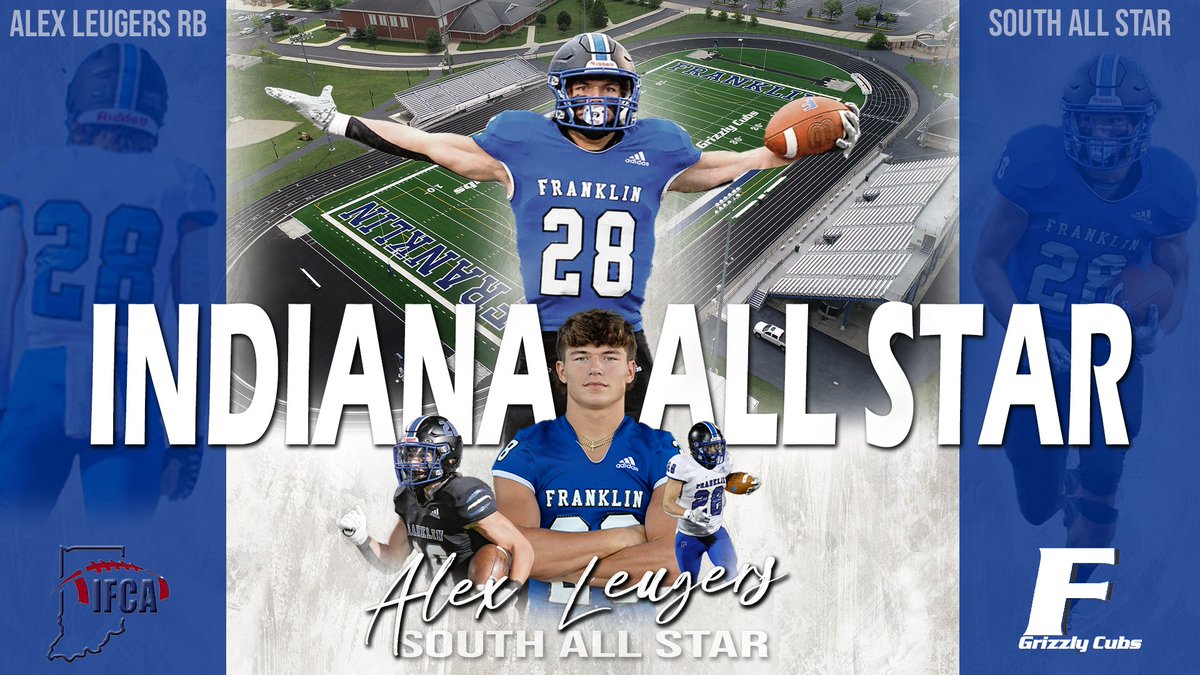 GrizzlyCubsFB's tweet image. Congrats to @Aleugers14 on capping his outstanding career for @GrizzlyCubsFB with his selection to the South All-Star Team! Best of luck this summer! Can't wait to see what you do next for the @MarianUFootball Knights!
@ClubGriz @GoGrizzlyCubs @rldeckard