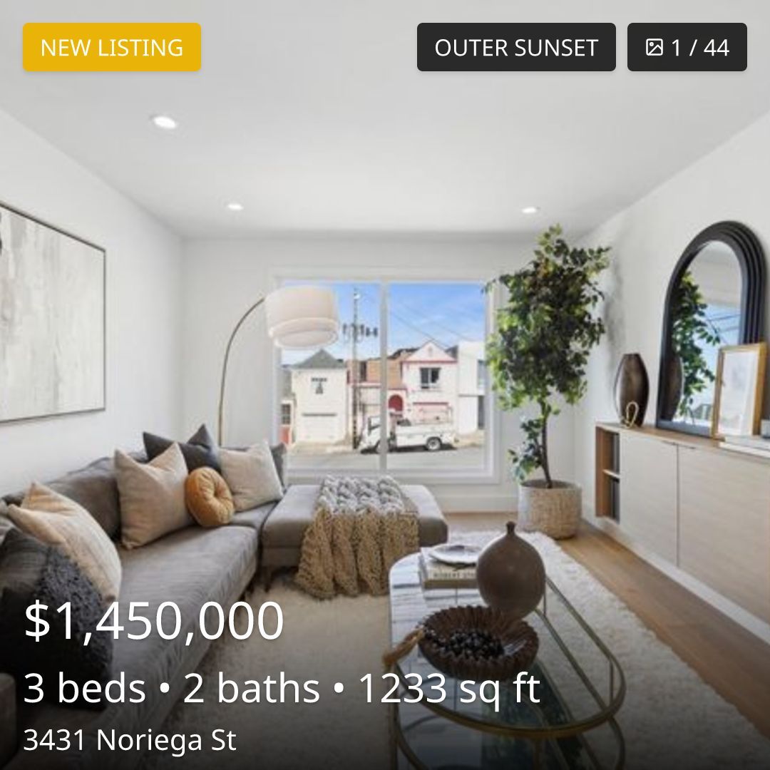 listing_feed's tweet image. 🏠 New Listing in SF

3431 Noriega St, San Francisco, CA 94122

$1,450,000 · 3 beds · 2 baths · 1,233 sqft

Outer Sunset

View listing details: listingfeed.com/listing/3431-n…

SF listing activity: listingfeed.com/activity

#OuterSunset #for_sale #sf #sanfrancisco #sfhomes #sfre #bayarea