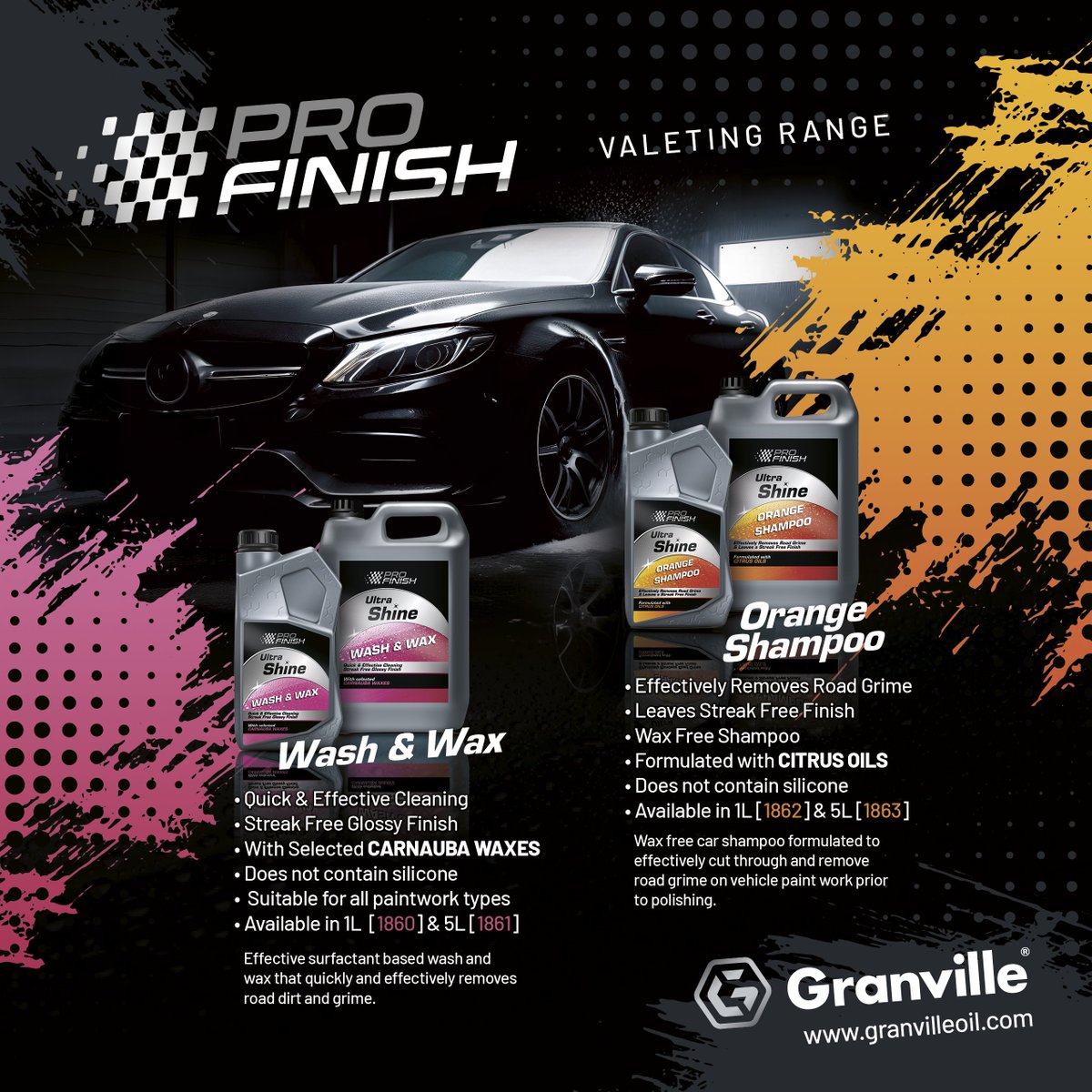 GranvilleOil's tweet image. 🚗✨ PRO FINISH – The Ultimate Valeting Range! ✨

Perfect for all paintwork, silicone-free, and available in 1L &amp;amp; 5L sizes.

🔍 Check out the full PRO FINISH range: granvilleoil.com/products?bID=40

💪 PRO results, every time! #ProFinish #GranvilleOils #CarCare