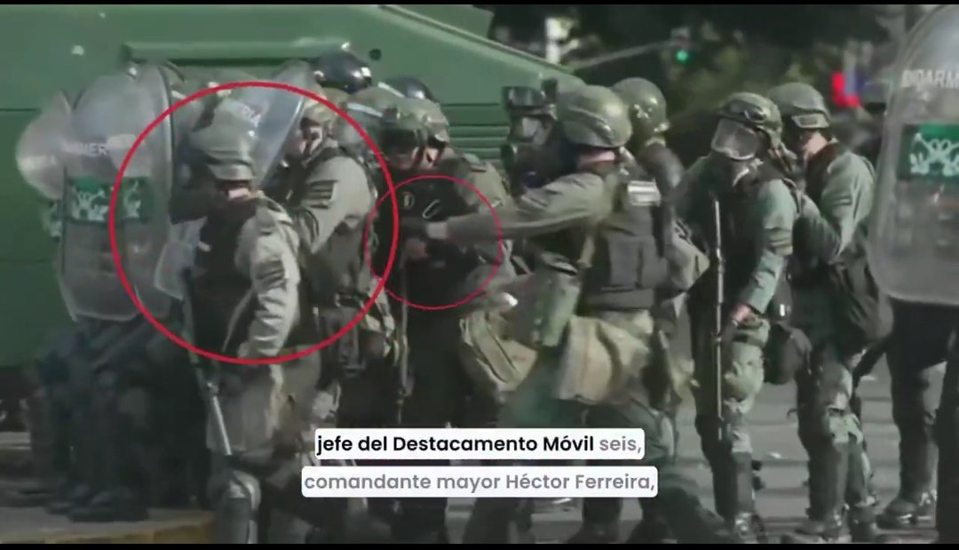 #Urgente 
El efectivo que le disparó en la cabeza al fotógrafo Pablo Grillo fue el cabo 1 Guerrero de la Unidad 6 del SEI. Aparecen el resto de los mandos de Gendarmería involucrados en la represión del miércoles bajo la máxima responsabilidad de Bullrich. 
Vía <a href="/mapadelapolicia/">Mapa de la Policía</a>👇