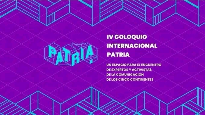 #Hoy en la Universidad de la Habana, comienza el coloquio PATRIA.
Esta edición del evento está dedicada al XX aniversario del canal multiestatal Telesur —fundado por Fidel Castro y Hugo Chávez— y al 40 aniversario de la Facultad de Comunicación de la Universidad de La Habana.