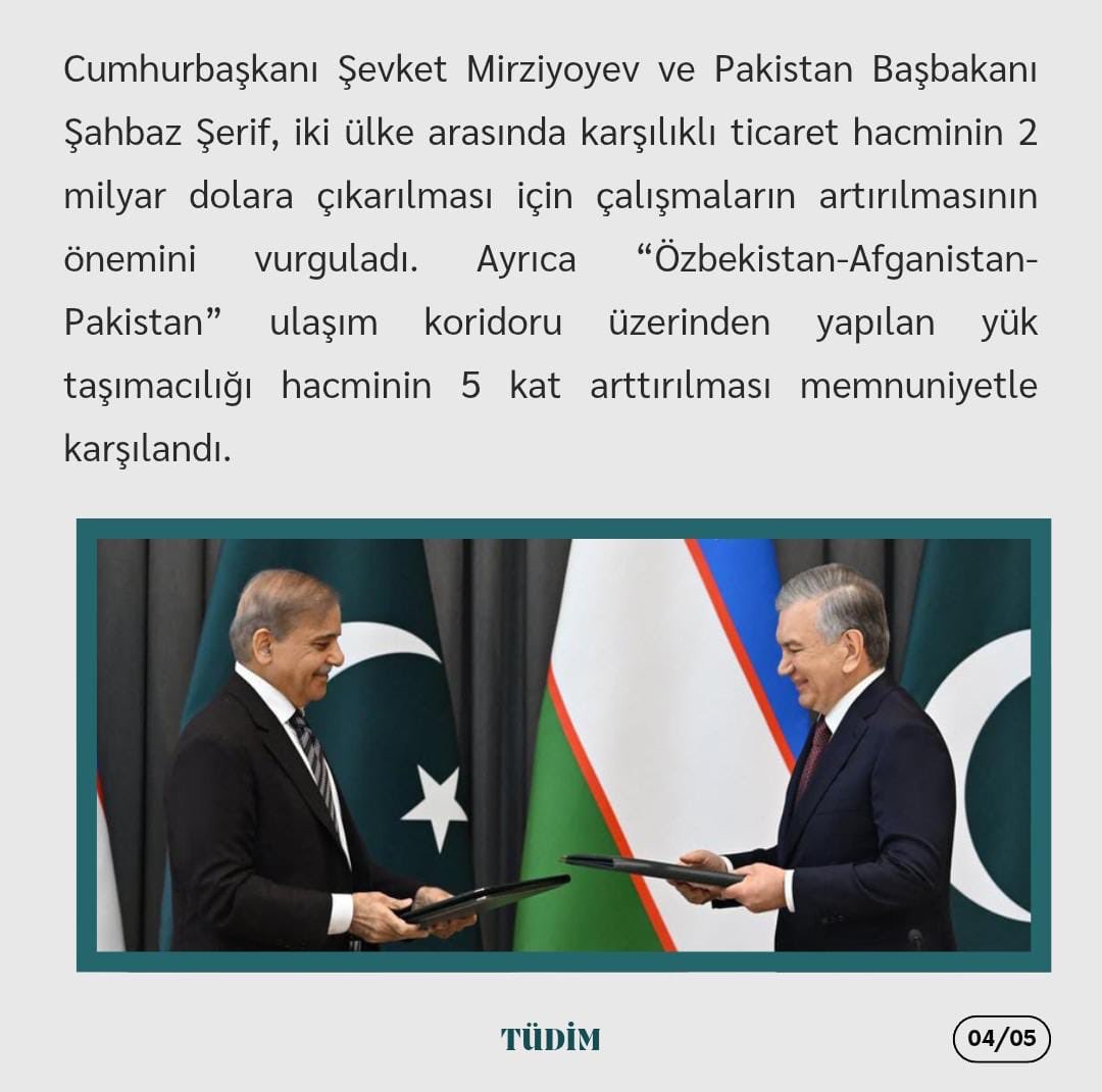tudim_1's tweet photo. Türk Dünyası İzleme Merkezi Akademi katılımcısı ve Özbekistan araştırmacısı Ömer Faruk Aslan’ın, “ Pakistan-Özbekistan İlişkileri: Pakistan Başbakanı Şahbaz Şerif’in  Özbekistan Ziyareti” başlıklı analiz yazısı yayımlandı. 

@omer_a67008 https://t.co/9RJwtlP12w