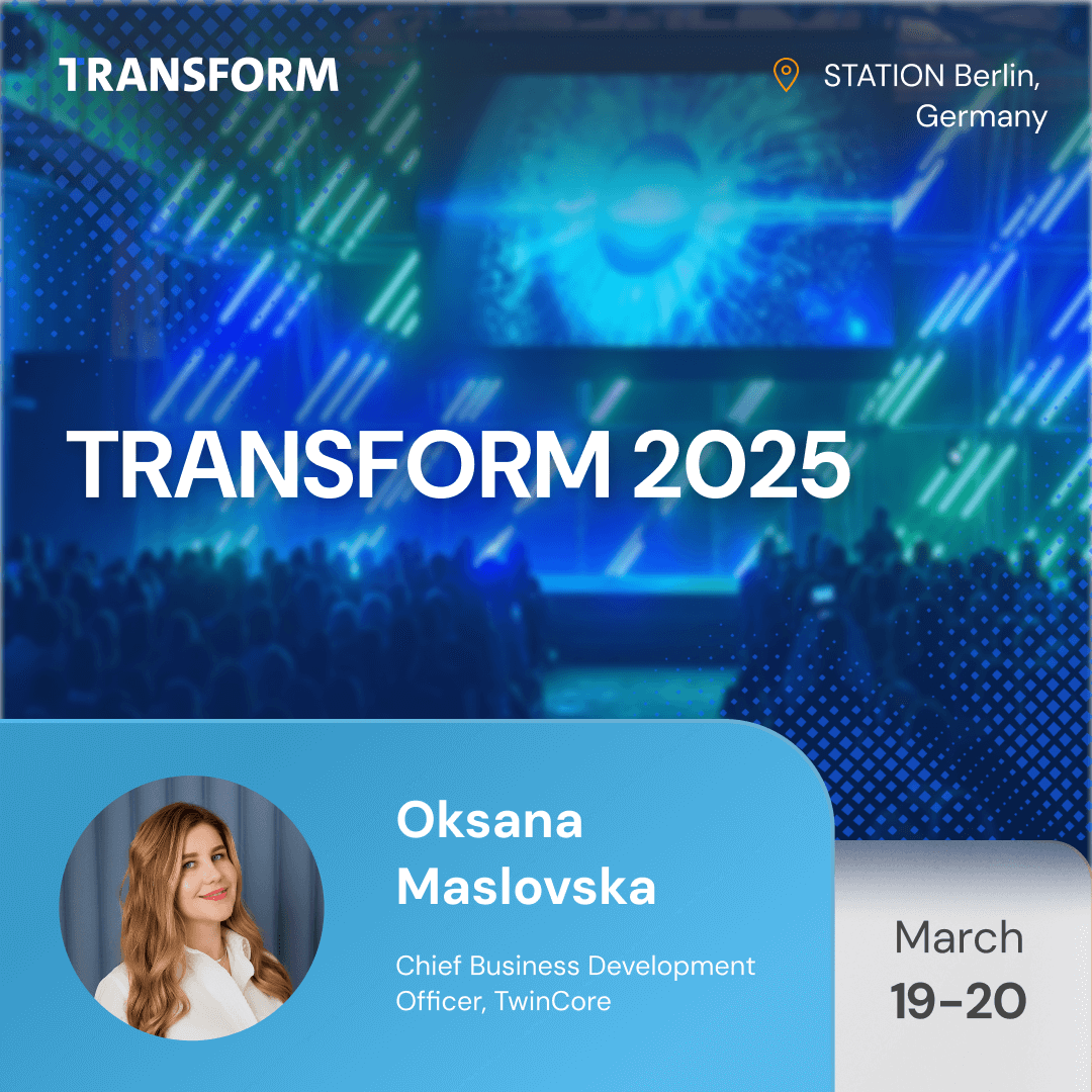 TwincoreSystems's tweet photo. @transform_show 2025 will start within a few days. Our Chief Business Development Officer, Oksana Maslovska, will be there to connect.

If you're passionate about digital transformation discussions, let’s schedule a meeting! 📩
📍 Location: STATION Berlin, Germany

#Transform2025 https://t.co/YTiM63Qw64