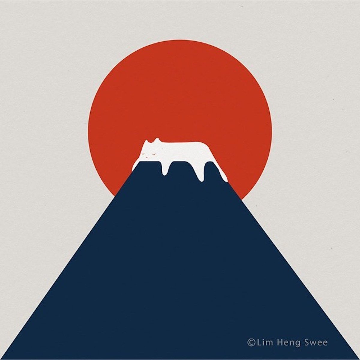 creapills's tweet photo. L’illustratrice Lim Heng Swee détourne les chats dans des paysages créatifs minimalistes 🐱 https://t.co/cLWwNd0XBw