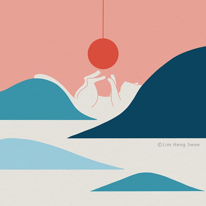 creapills's tweet photo. L’illustratrice Lim Heng Swee détourne les chats dans des paysages créatifs minimalistes 🐱 https://t.co/cLWwNd0XBw