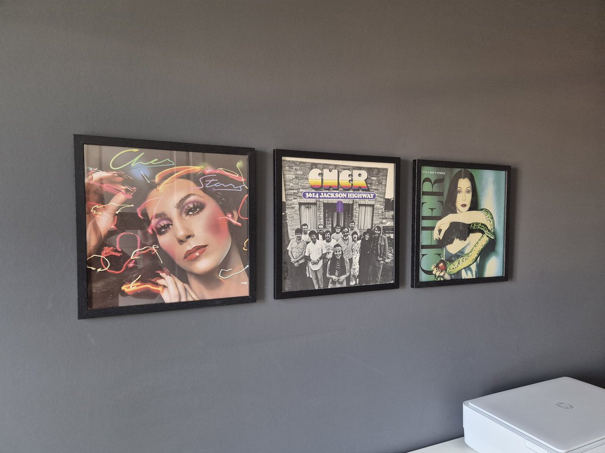 Decorated a boring wall with three of my favourite albums! 😍