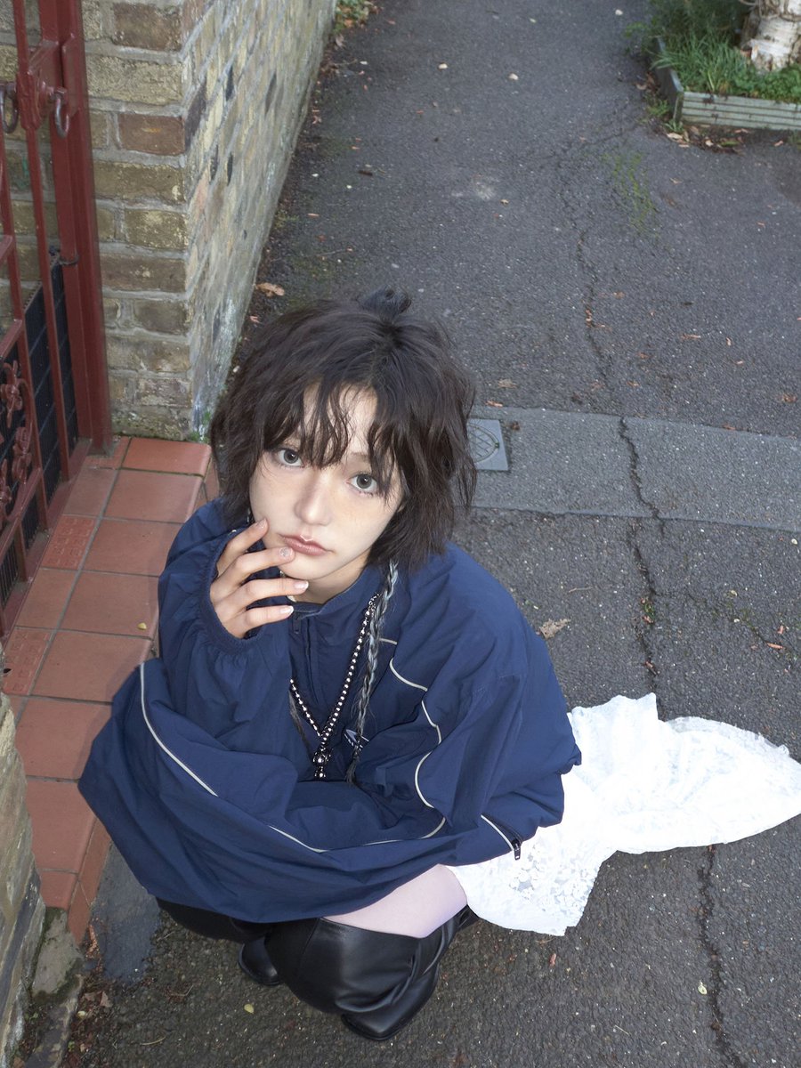 Just out here, lost in my own little world. Crouching down with lace trailing behind me like a secret. The breeze playing with my hair, making everything feel so dreamy. ꒰ᐢ. .ᐢ꒱₊˚⊹