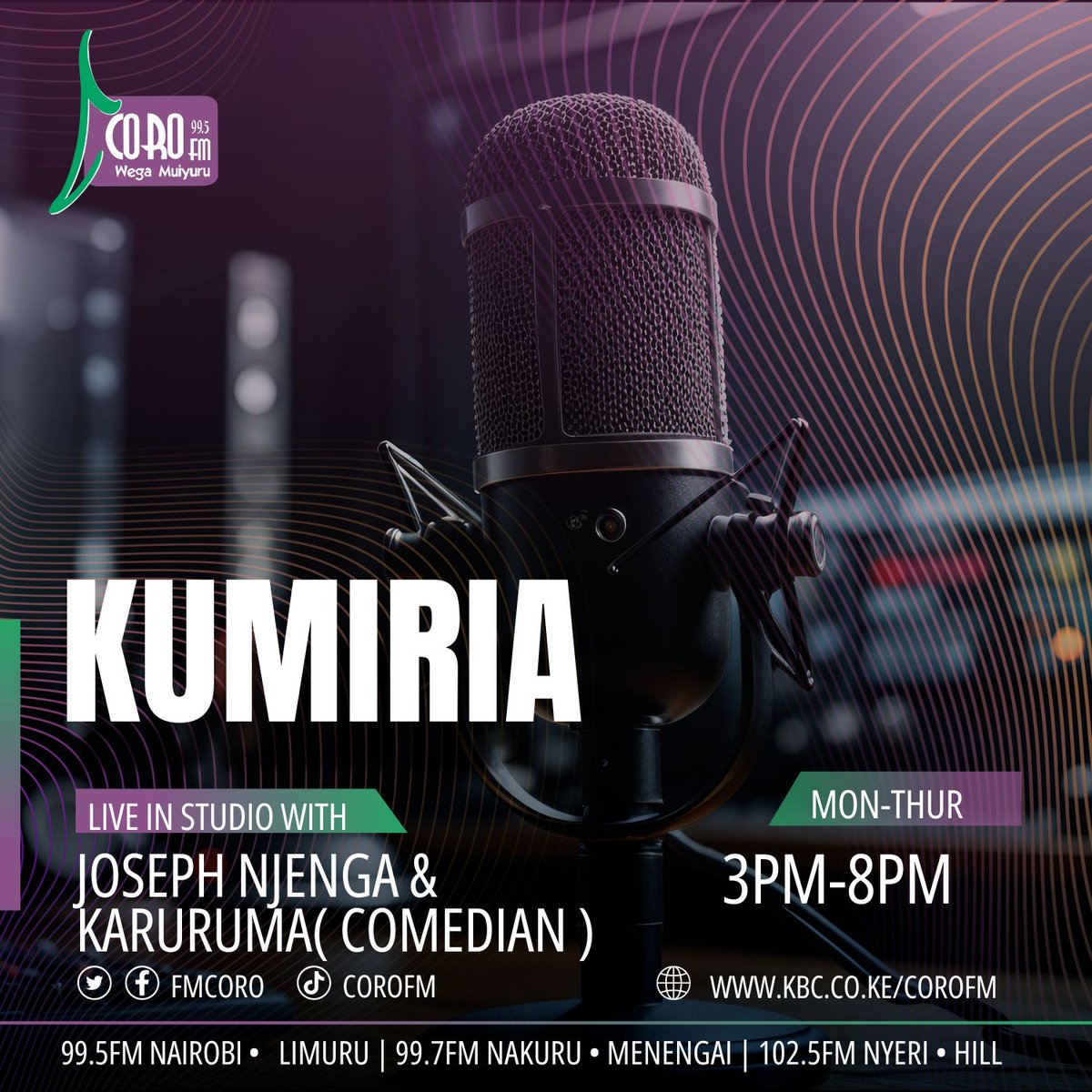 fmcoro's tweet photo. NJAMBAAAAA CIANYUUUU nikumuria kumiria
#corofm^EM https://t.co/9JEtsjFKSJ