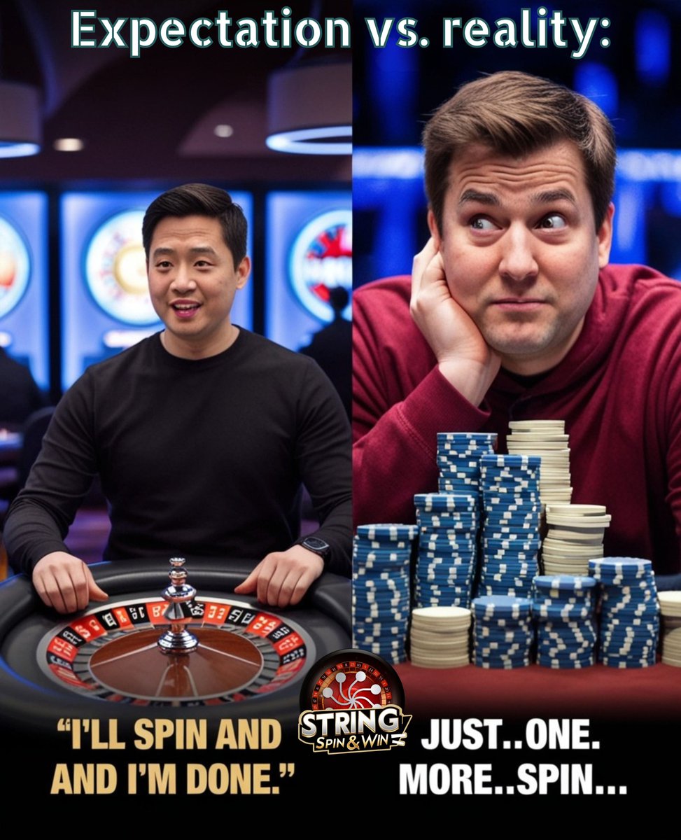 StringGames_TON's tweet image. 📢 Expectation vs. Reality: The Spin Dilemma 🎰😆

Expectation: &quot;I&apos;ll spin once and be done.&quot;
Reality: &quot;Just... one... more... spin...&quot; 🔄🤣
💎 Test your self-control (or lack of it): t.me/StringSpinBot

#OneMoreSpin #SpinLife #ExpectationVsReality