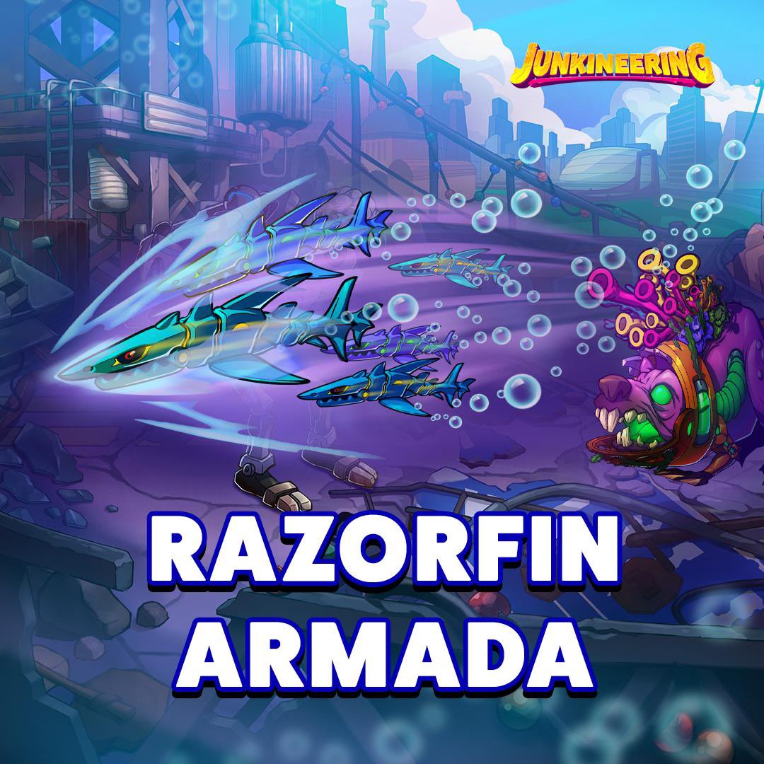 We’re not sure what’s going on here, but Junkineering evolution is wild 🦈💥🔥