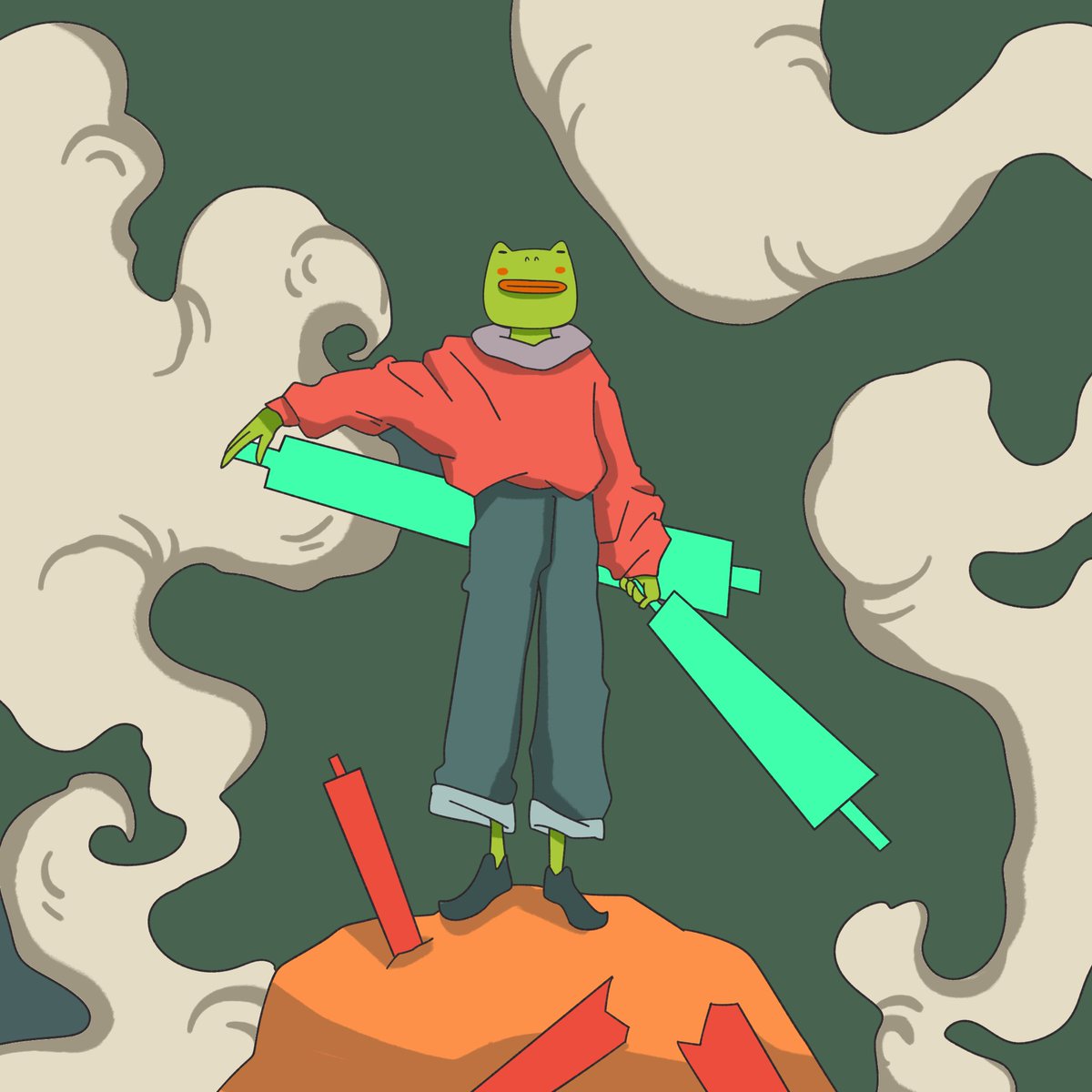 itsgoodfroog's tweet photo. manifesting a giga green good vibes https://t.co/2Hb4SiTIoK