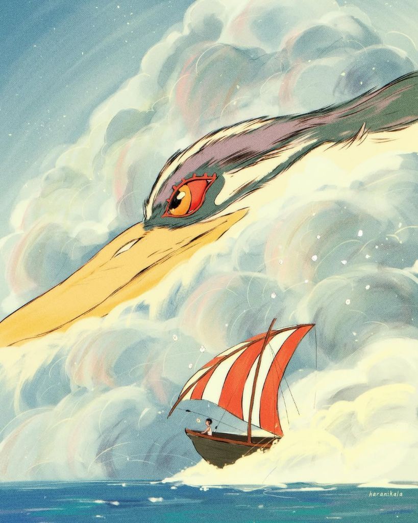 anime_'s tweet photo. The Boy and the Heron 🖼️ https://t.co/fanHWxNOsQ