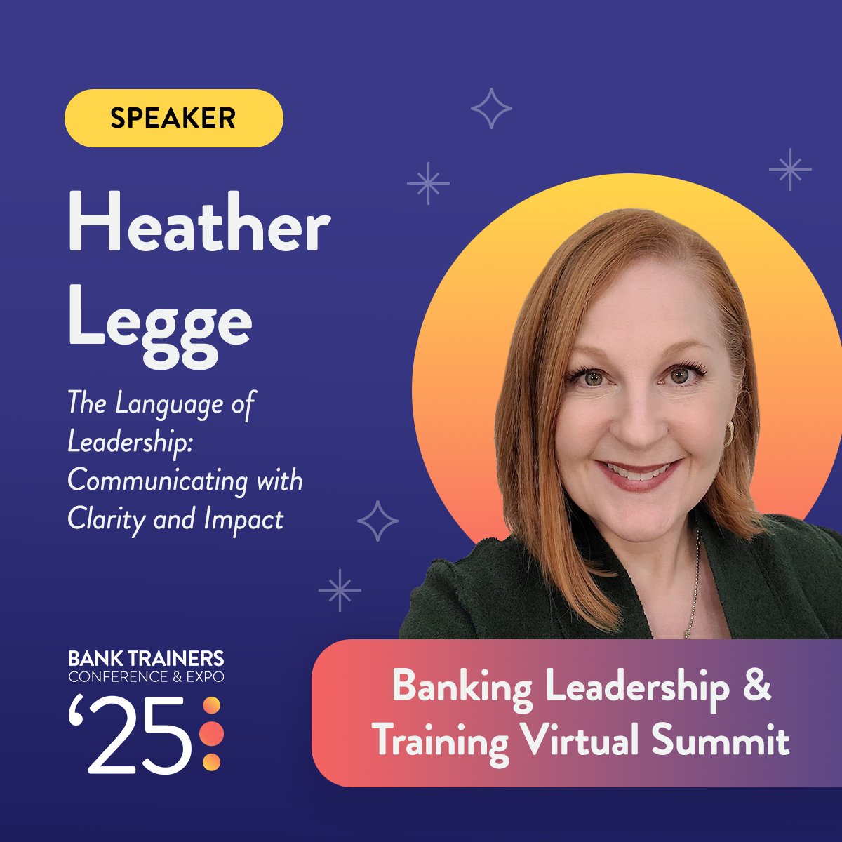 WOW!  I was asked to contribute to this virtual conference -  and I get to present one of my FAVORITE topics!  I 🧡 🧡 🧡  helping people feel more comfortable talking to anyone about anything...  Join us + secure your 30-day pass to the content:  banktrainers.com/event/3c240bff…