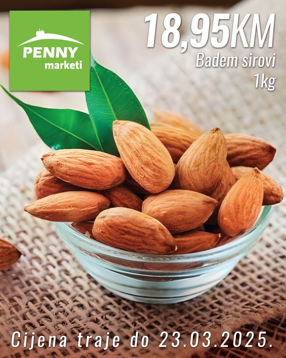 pennyplusdoo's tweet photo. Bademi su među najboljim orašastim plodovima, hrskavi su i ukusni, a također prepuni važnih nutrijenata. https://t.co/FXZqmUz9Oo