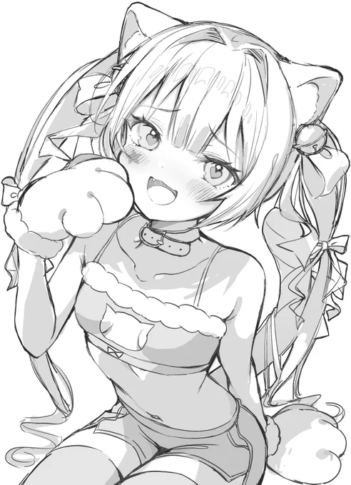 skebのラフ🐱 