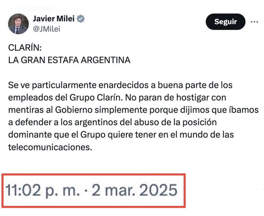Comunicado del Partido Justicialista 

El Partido Justicialista alerta sobre la desvergonzada campaña de desinformación y mentiras que en los últimos días lleva adelante el monopolio Clarín contra sectores del peronismo.

Dicha campaña busca encubrir la responsabilidad del