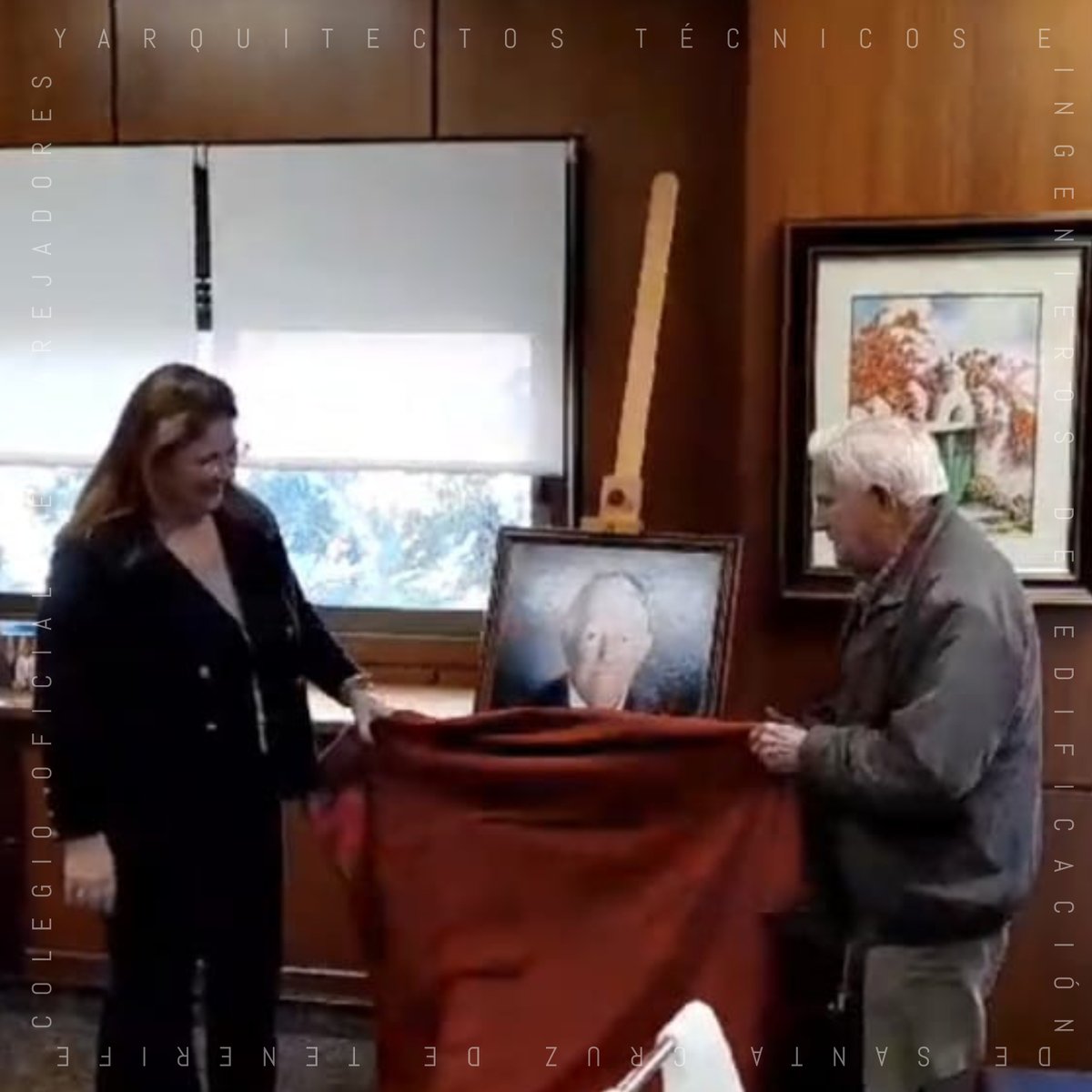 El pasado viernes 14 de marzo, se hizo la presentación por parte de nuestra Presidente, Dña. Concepción Diego Luna, del cuadro-retrato de D. Miguel Ángel Fernandez Matrán, Presidente de nuestro Colegio durante los años 2017 - 2021.