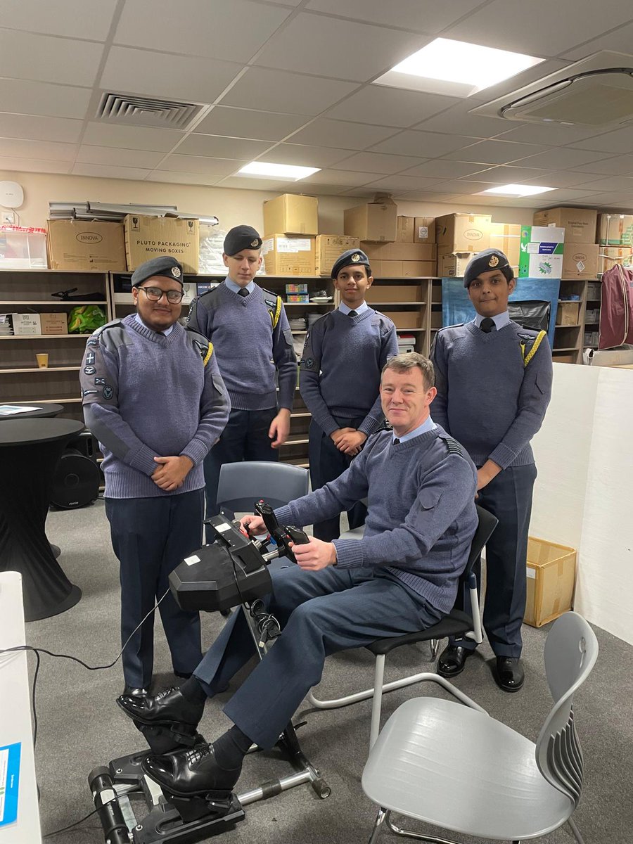 Kingsford Community School (@kingsford_sch) on Twitter photo ✈️ Kingsford CCF had the honour of hosting the London Wing <a href="/RoyalAirForce/">Royal Air Force</a> Air Cadets Training Weekend, welcoming Group Captain Kevin Walton! 🎖️ He was impressed with the new flight simulator, generously donated by <a href="/27f_Squadron/">squadron_27f</a>. 🛫 <a href="/aircadetslaser/">Air Cadets LaSER</a> ✈️ Kingsford CCF had the honour of hosting the London Wing <a href="/RoyalAirForce/">Royal Air Force</a> Air Cadets Training Weekend, welcoming Group Captain Kevin Walton! 🎖️ He was impressed with the new flight simulator, generously donated by <a href="/27f_Squadron/">squadron_27f</a>. 🛫 <a href="/aircadetslaser/">Air Cadets LaSER</a>