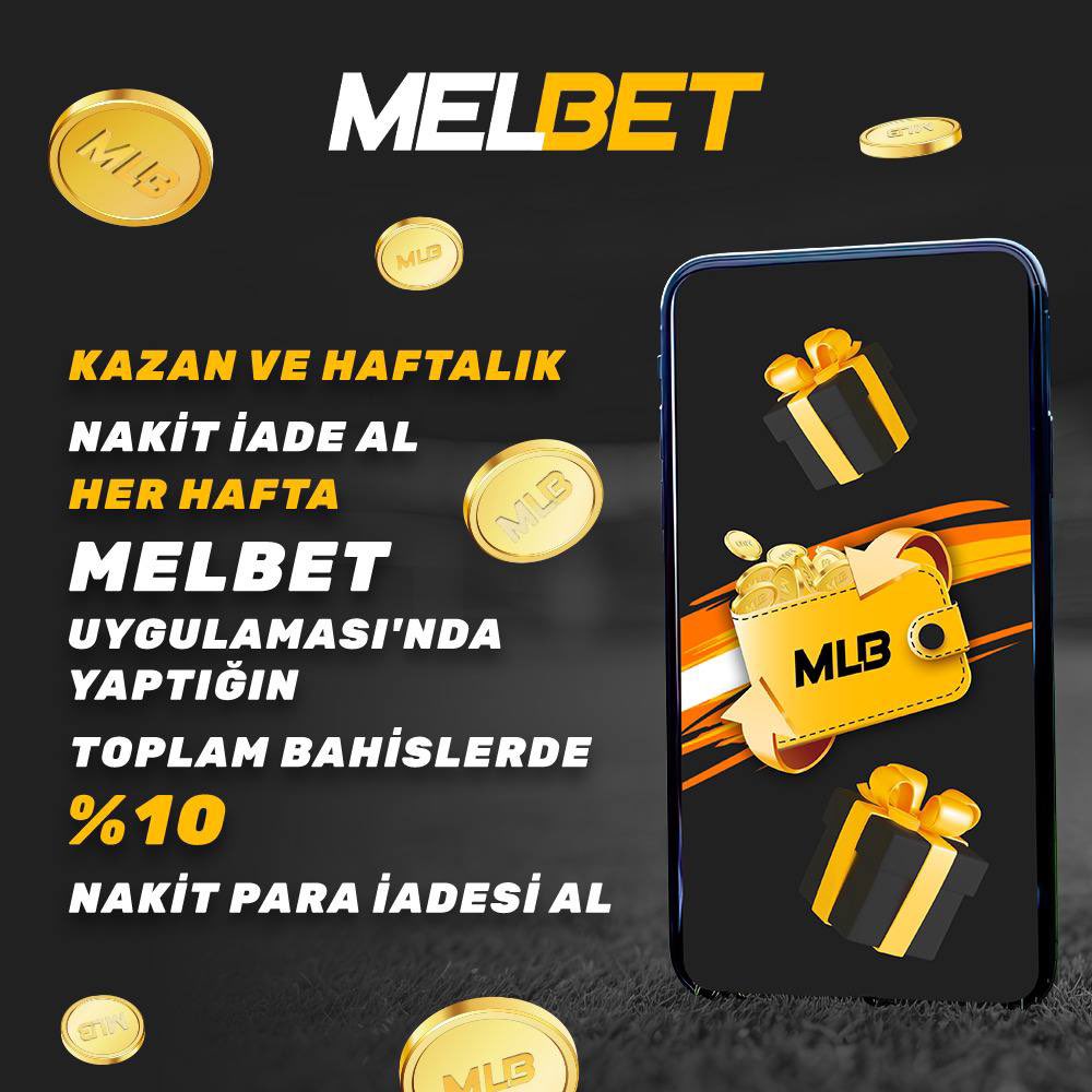 💵 UYGULAMADA HAFTALIK %10 CASHBACK!

🤑⚡️ MelBet uygulamasıyla herhangi bir spor etkinliğine en az 37 TRY bahis al, oynadığın bahislerin toplam bahis tutarının %10'u değerinde haftalık cashback bonus hesabına yatsın!

💰 İlk yatırımında 8000₺’ye kadar %200 HOŞGELDİN BONUSU