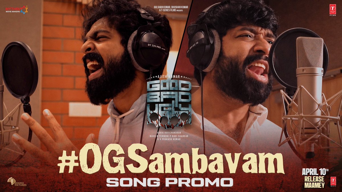 #GoodBadUgly First Single #AjithKumar sir’s  #OGSambavam promo is here❤️🙏🏻

▶️ youtu.be/30Z--itwpKg

A <a href="/gvprakash/">G.V.Prakash Kumar</a> Musical ❤️🙏🏻 Lyrics by <a href="/VishnuEdavan1/">Vishnu Edavan</a> <a href="/MythriOfficial/">Mythri Movie Makers</a> <a href="/SureshChandraa/">Suresh Chandra</a> sir  <a href="/mynameisraahul/">raahul</a> 
Full song tomorrow at 5.05 PM❤️🙏🏻