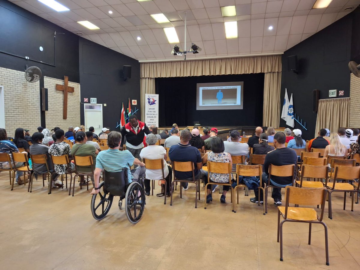 drugfreesportZA's tweet image. SAIDS had an Anti-Doping Education Workshop with the Western Cape Sports Association for Physically Disabled as they prepare for Nationals later this month @WCSAPD

#WCSAPD #ParaSportsWC #AbilityNotDisability #InclusiveSports #WesternCapeStrong #ParaAthletesUnite