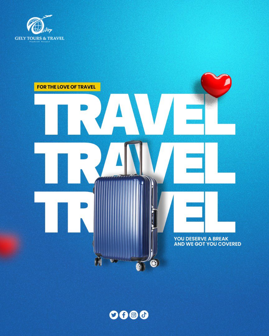 gely_tours's tweet photo. Adventure awaits! Whether you’re dreaming of serene beach getaways, thrilling wildlife safaris, or exploring hidden gems, Gely Tours & Travel has got you covered. 🌞🌊🐘

✨ Why Travel with Us?
✅ Hassle-free bookings ✈️
✅ Tailor-made experiences 
✅ Affordable luxury 💰
✅ Expert travel guides 🧳

Let’s turn your travel dreams into reality! Where’s your next destination? Drop a 🌍 in the comments!

📍 Book your trip today! DM us or Call/WhatsApp: +2567855342171+256742566682 

Visit: https://t.co/Md3gkUVKdz

#GelyTours #TravelMore #ExploreTheWorld #AdventureAwaits #LuxuryTravel