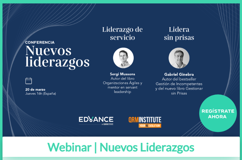 ¡Inscríbete ahora!
📆 Jueves 20 de marzo a las 16h (España) 💻 Evento Online (Webinar)
👉bit.ly/4igQowY <a href="/GabrielGinebra/">Gabriel Ginebra</a> <a href="/SergiMussons/">Sergi Mussons</a> #organizacionesagiles #gestionarsinprisas #gestionincompetentes