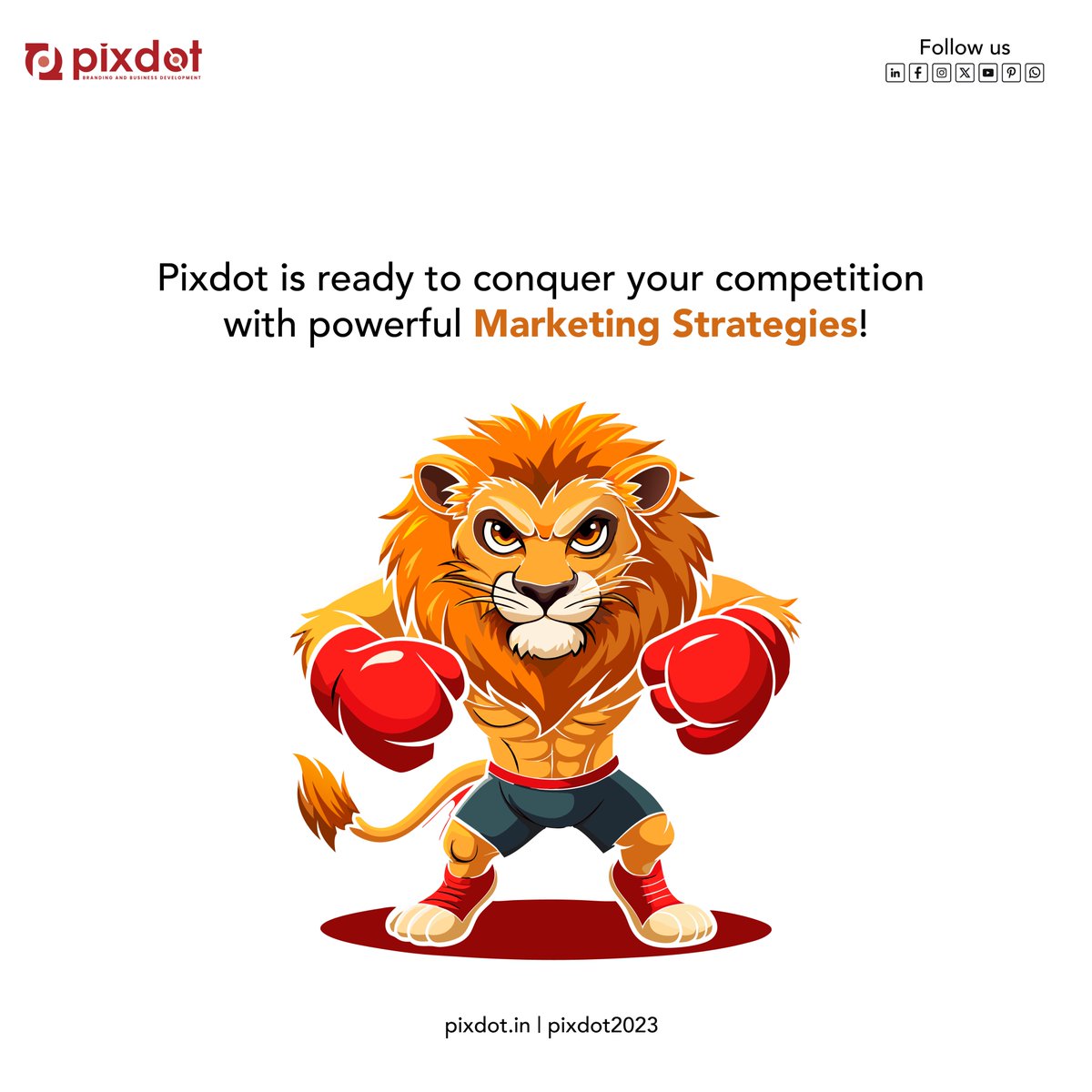 pixdot24's tweet photo. Ready to take your brand to the next level? Pixdot is leading the way with game-changing marketing strategies that deliver real results! 🌟📊

#BrandSuccess #GameChanger #MarketingStrategy #digitalmarketingagency #GraphicsDesigning #posterdesigning #pixdot https://t.co/jI0NpP0u60