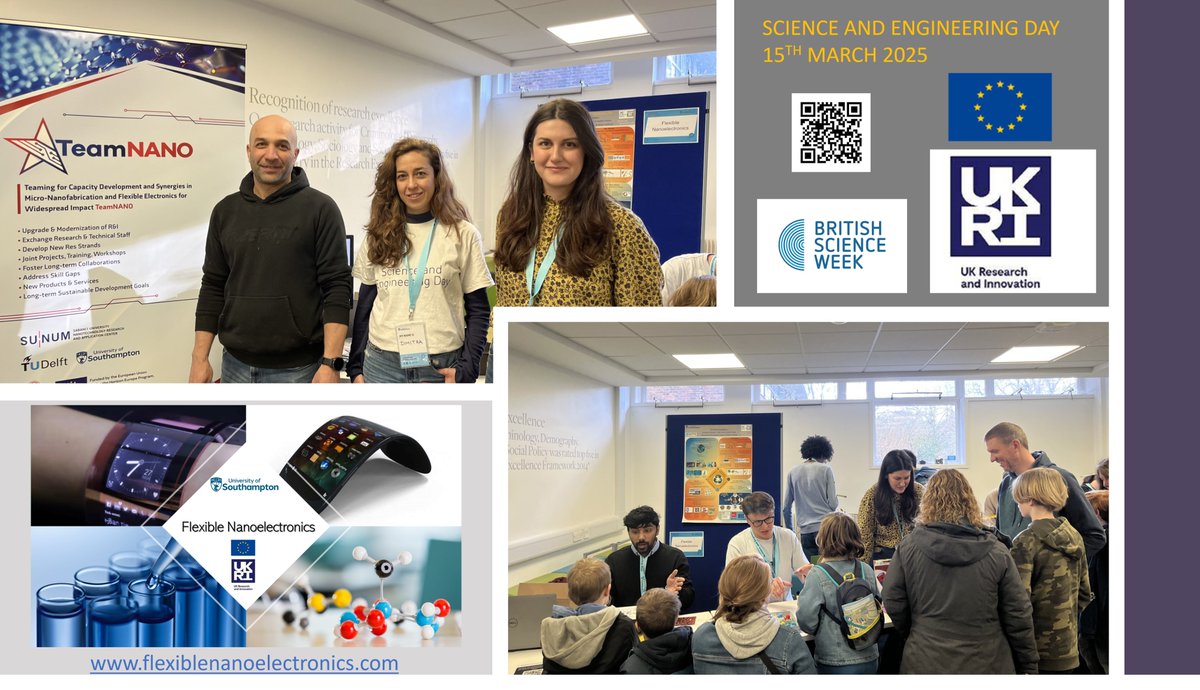 Dimitra Georgiadou (@dimitra_g21) on Twitter photo The Flexible Nanoelectronics Lab
<a href="/unisouthampton/">University of Southampton</a> took part in #SOTSEF 2025. <a href="/EvangeliaFounta/">Evangelia Founta</a>, Mohit Gautam & Albert Lanthaler talked to >200 visitors from all ages & backgrounds and informed them on #nanotechnology #neuromorphics #flexible #batteries <a href="/UKRI_News/">UK Research and Innovation</a> #FLF #TeamNANO #EU The Flexible Nanoelectronics Lab
<a href="/unisouthampton/">University of Southampton</a> took part in #SOTSEF 2025. <a href="/EvangeliaFounta/">Evangelia Founta</a>, Mohit Gautam & Albert Lanthaler talked to >200 visitors from all ages & backgrounds and informed them on #nanotechnology #neuromorphics #flexible #batteries <a href="/UKRI_News/">UK Research and Innovation</a> #FLF #TeamNANO #EU