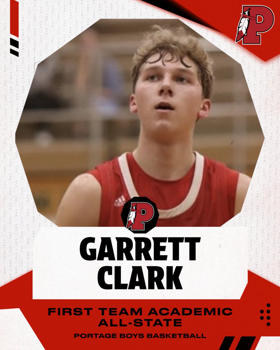 Garrett Clark was named first team academic all-state! Congratulations Garrett. Go Big Red!!