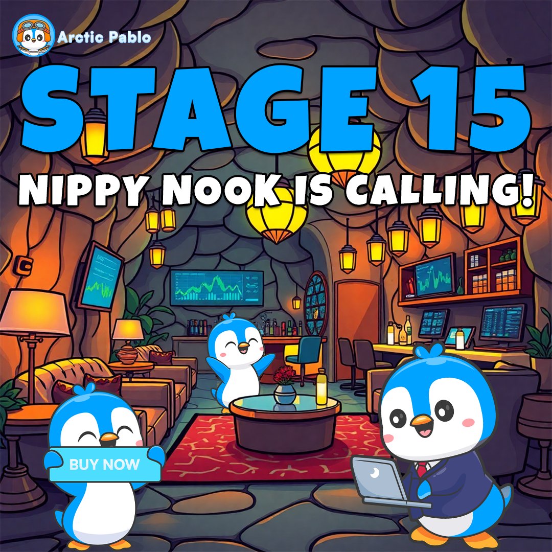 🚨 PABLO HAS TOUCHED DOWN IN NIPPY NOOK! 🚨 Dude, a new stage means a new price—now at $0.000079! 🐧❄️ Frosty Falls is history, and Nippy Nook won’t be around for long! 

🌨️ Every stage SOLD OUT so far… are you in, or are you watching from the sidelines? The next stop means