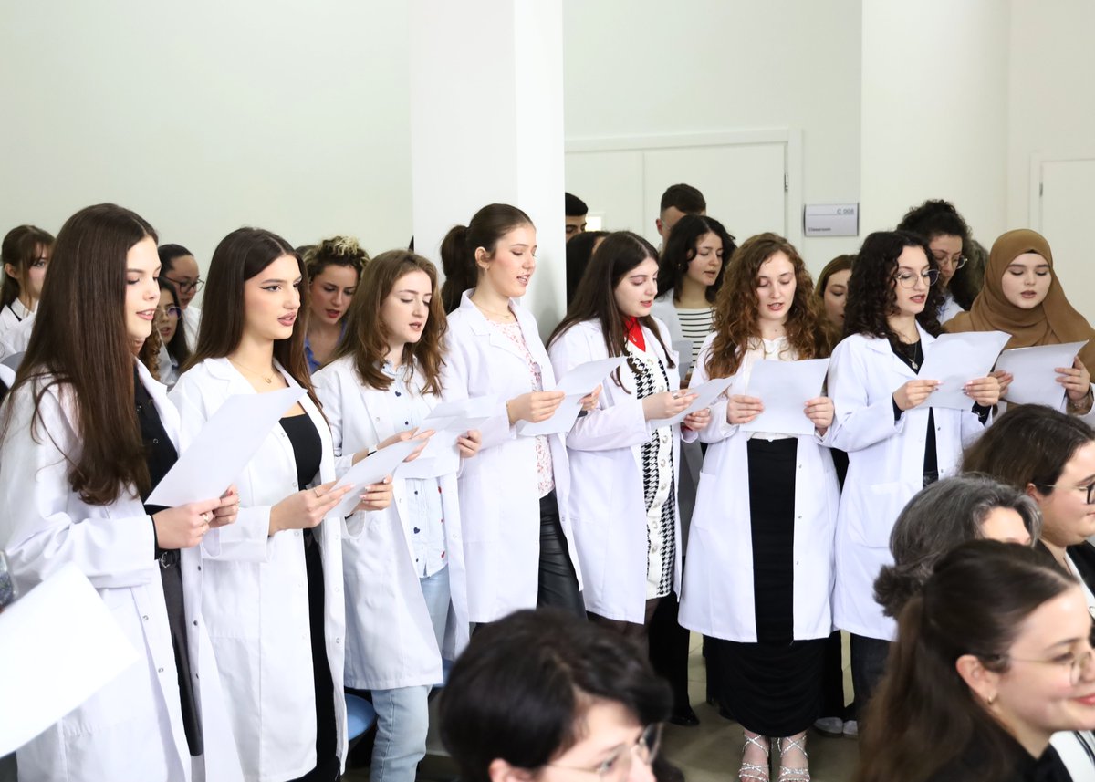 wbu2021's tweet photo. 🌟 The Future Dentists at WBU wore their White Coats 🥼 for the first time
Western Balkans University is committed to offering high-quality education, and preparing students to become the next generation of leaders in the field.
#WBU #FutureDentists #WhiteCoatCeremony https://t.co/fVDKmIMbVt