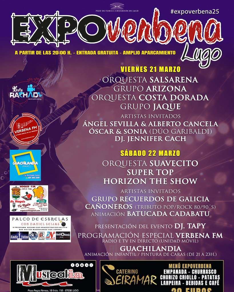 FiestasGalicia's tweet photo. 🔸Expo Verbena en Lugo
📍 https://t.co/Z9PkJBFy7w
🔹Viernes 21 y sábado 22 de Marzo
•
•
•
•
#fiestasgalicia #festasgalicia #fiestasdegalicia #galicia #fiestas #fiesta #fiestasengalicia #verbena #expoverbena #lugo https://t.co/AF8m1IvSmX