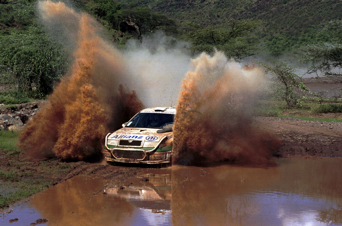 OfficialWRC's tweet photo. Old school Safari 😎

#WRC | #SafariRallyKenya 🇰🇪 https://t.co/ctez7F6LOK