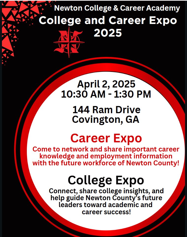 Short staffed? We have marketable students with hands-on skills looking for summer work and seniors looking for full-time employment. Come to the annual <a href="/NCCA_Covington/">NCCA</a> College &amp; Career Expo to connect and hire. Contact me to reserve your spot. <a href="/NewtonCoSchools/">NCSS</a> #NCSFuture