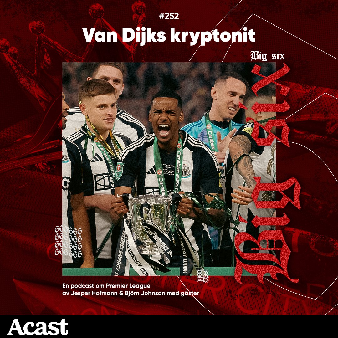 Avsnitt 253 - van Dijks kryptonit

🏴󠁧󠁢󠁥󠁮󠁧󠁿 Thomas Tuchels första landslagstrupp
⚫️⚪️ Alexander Isaks legacy
🔴 Mohamed Salahs svaga finalfacit
🏴󠁧󠁢󠁥󠁮󠁧󠁿 Framtiden för nykomlingarna
💿 Repiga skivor
🔵 Chelseas svaga målform
🔴 Mikel Artetas obehagliga humor

Med <a href="/JohnsonBjorn/">Björn Johnson</a> &amp; <a href="/HultinCarl/">Carl Hultin</a>