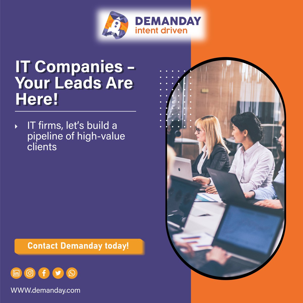 TMACode's tweet image. At Demanday, we help IT firms connect with decision-makers, generate quality leads, and drive business growth. Let’s turn your marketing efforts into measurable revenue!
#ITLeads #B2BMarketing #LeadGeneration #ITCompanies #TechGrowth #Demanday